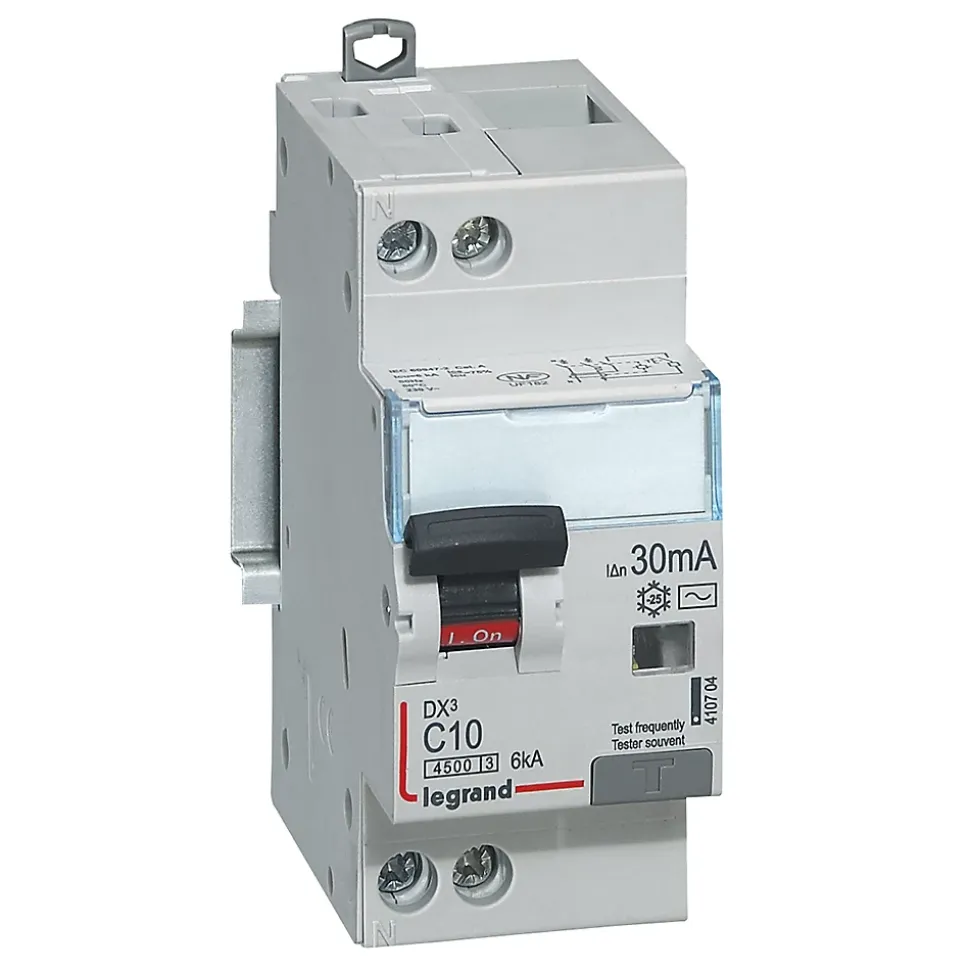Disjoncteur différentiel type AC 30mA - 10A Legrand