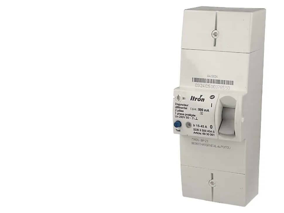 Disjoncteur EDF monophasé sélectif 15/45A Itron Actaris