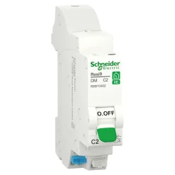 Disjoncteur embrochable courbe C phase + neutre 2A Schneider Electric Resi9 XE
