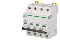 Disjoncteur modulaire tétrapolaire Schneider ic60n 16A courbe C
