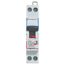 Disjoncteur Phase + neutre 32A Legrand