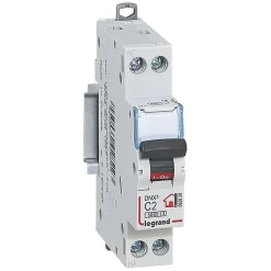 Disjoncteur Phase + neutre 2A Legrand