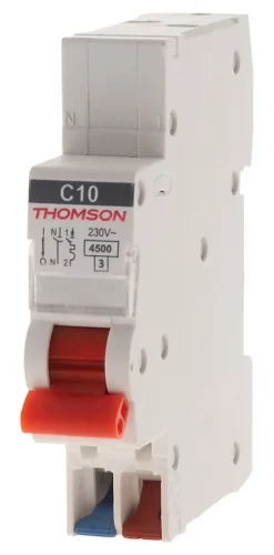 Disjoncteur 1P+N bornes auto 10A Easy Connect Thomson