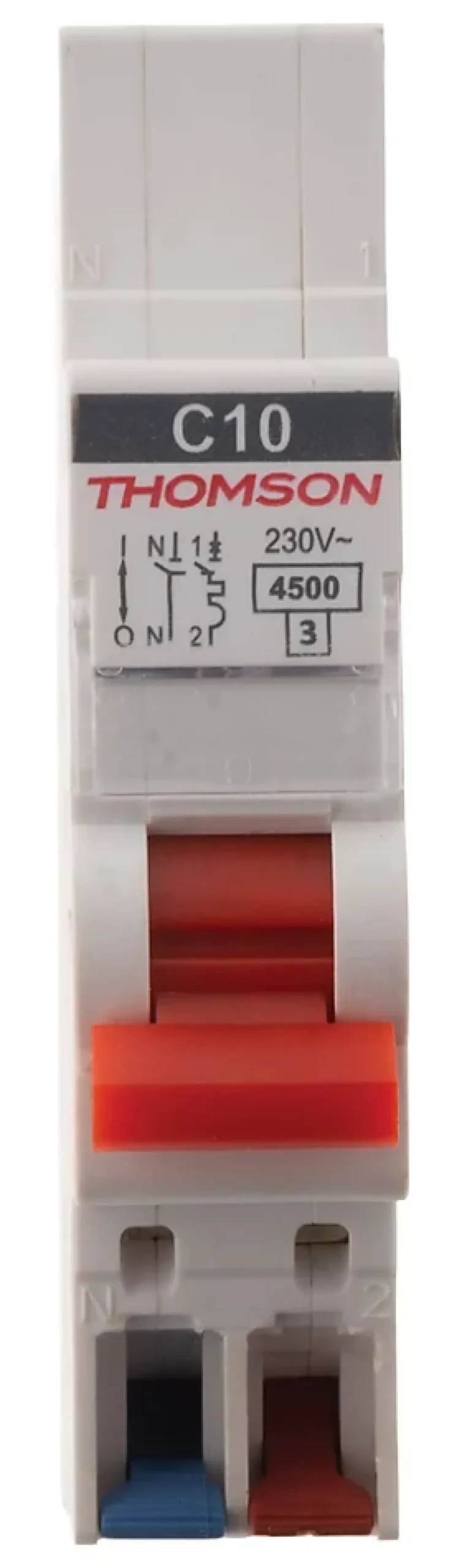 Disjoncteur 1P+N bornes auto 10A Easy Connect Thomson