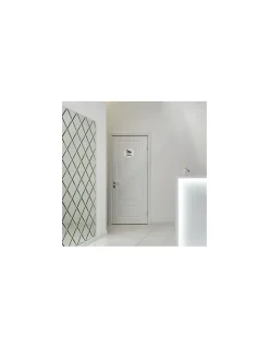 Disque de signalisation Espace Bébé , à visser, inox brossé, marquage noir, diamètre 76mm - THIRARD