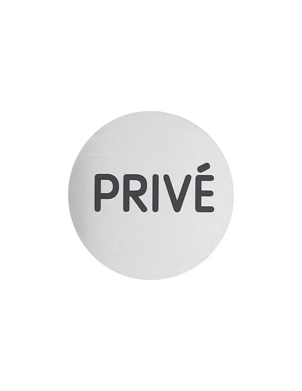 Disque de signalisation Privé, aluminium adhésif, diamètre 80mm - THIRARD