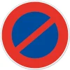 Disque de signalisation "Stationnement interdit" ø17 cm