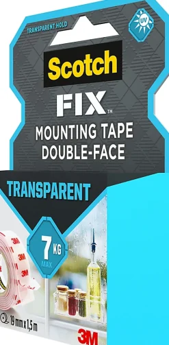 Double face intérieur Scotch Extrême 19 mm x 1.5 m transparent, 7 kg