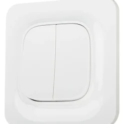 Double interrupteur Jacobsen Kennet blanc complet