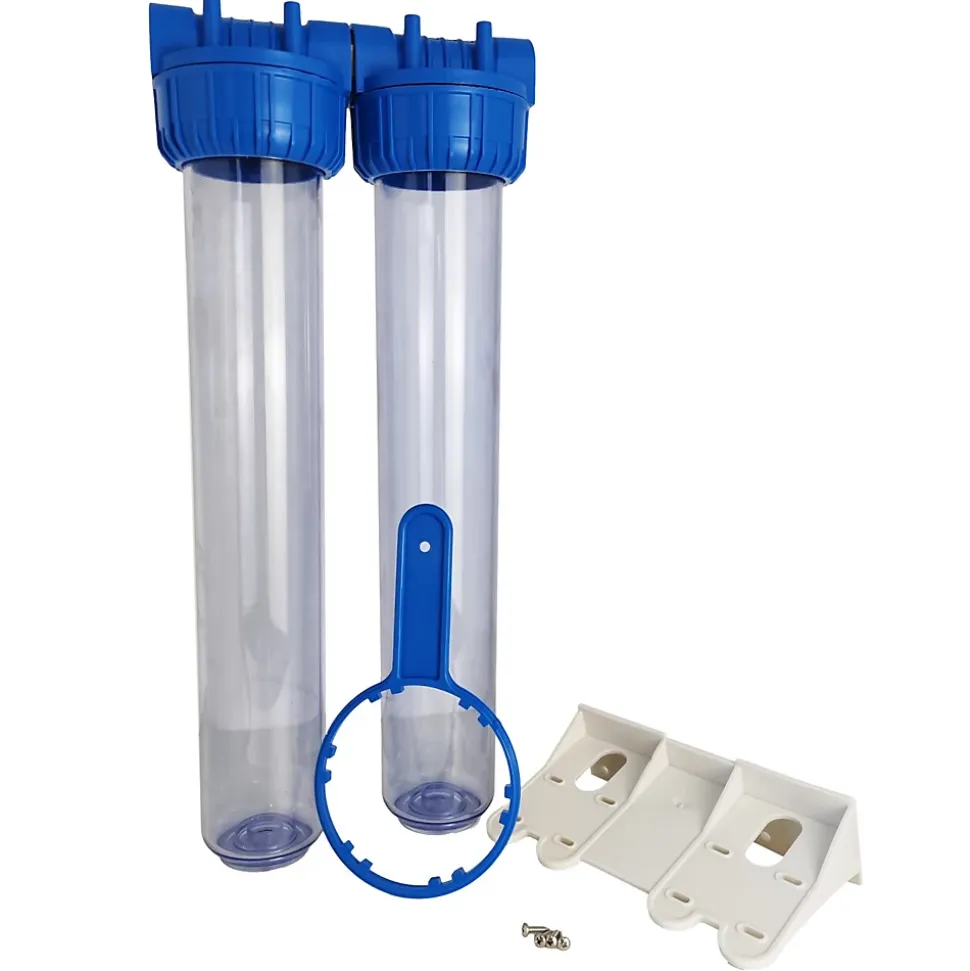 Double Porte Filtre à Eau 20"- 26/34 F Insert Laiton 1"