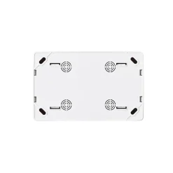 Double prise monobloc en saillie Jacobsen Sigurd blanc complet