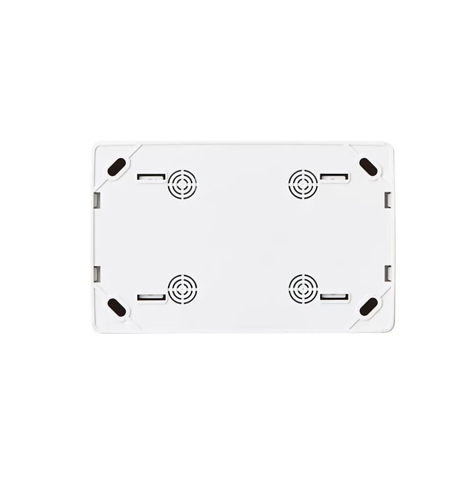 Double prise monobloc en saillie Jacobsen Sigurd blanc complet