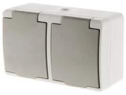 Double prise 2P+T étanche IP54 - Zenitech