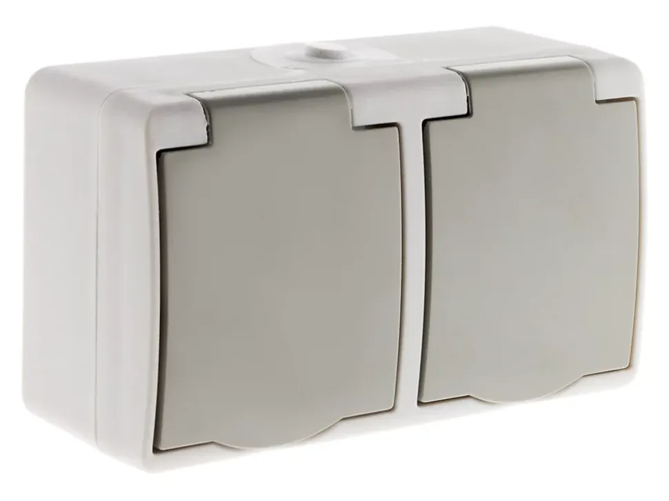 Double prise 2P+T étanche IP54 - Zenitech