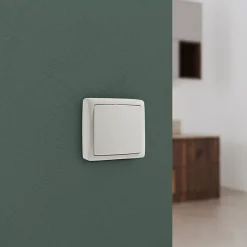 Double prise USB-A monobloc en saillie Jacobsen Sigurd blanc complet