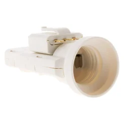 Douille avec Fiche DCL 6A 250V B22 - Blanc - Zenitech
