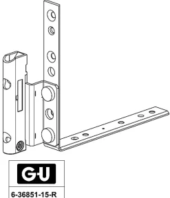 Douille contre-coudée UNI-JET M6 sans frein droite - FERCO - 6-36851-15-R-1