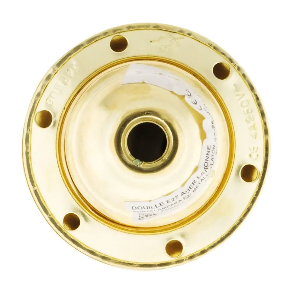 Douille E27 acier laitonné Zenitech