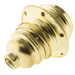 Douille E27 acier laitonné Zenitech