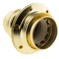 Douille E27 acier laitonné Zenitech