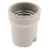 Douille E27 porcelaine à vis - Blanc - Zenitech