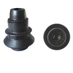 Douille E14 semi fileté Diall + bague noir