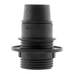 Douille E14 simple bague - Noir - Zenitech