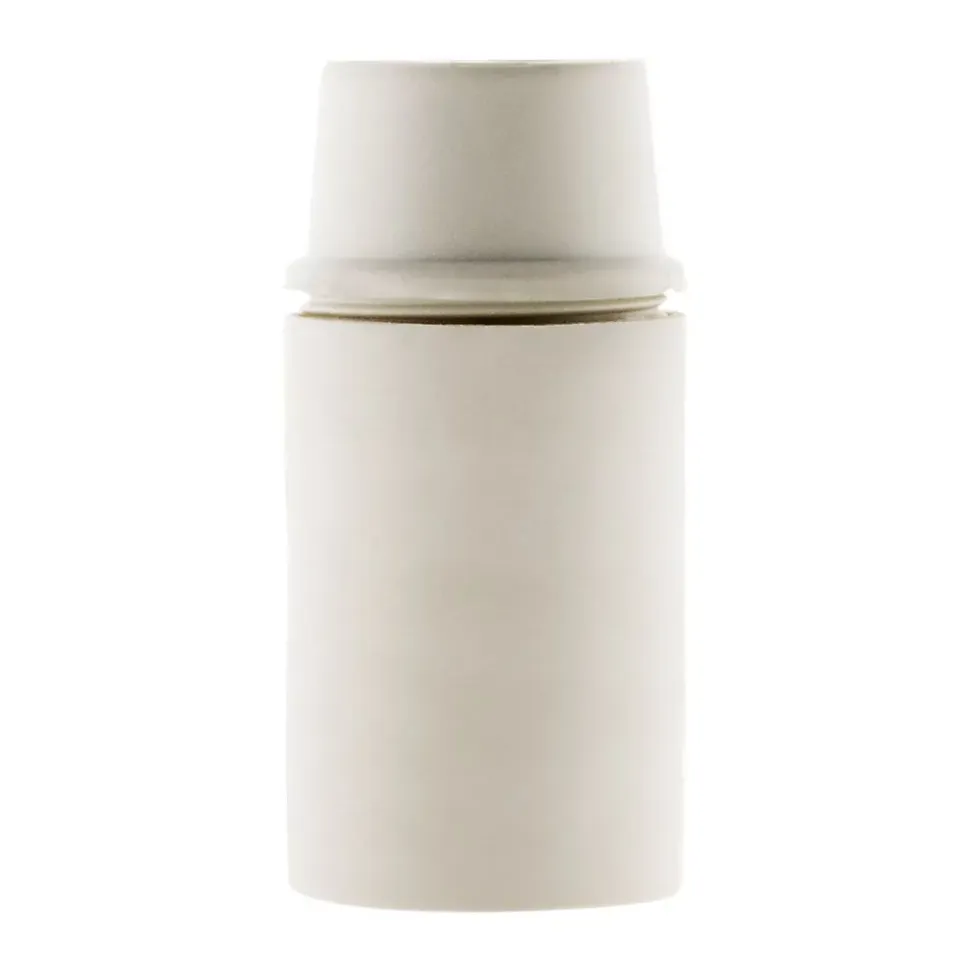 Douille lisse sans bague E14 - Blanc - Zenitech
