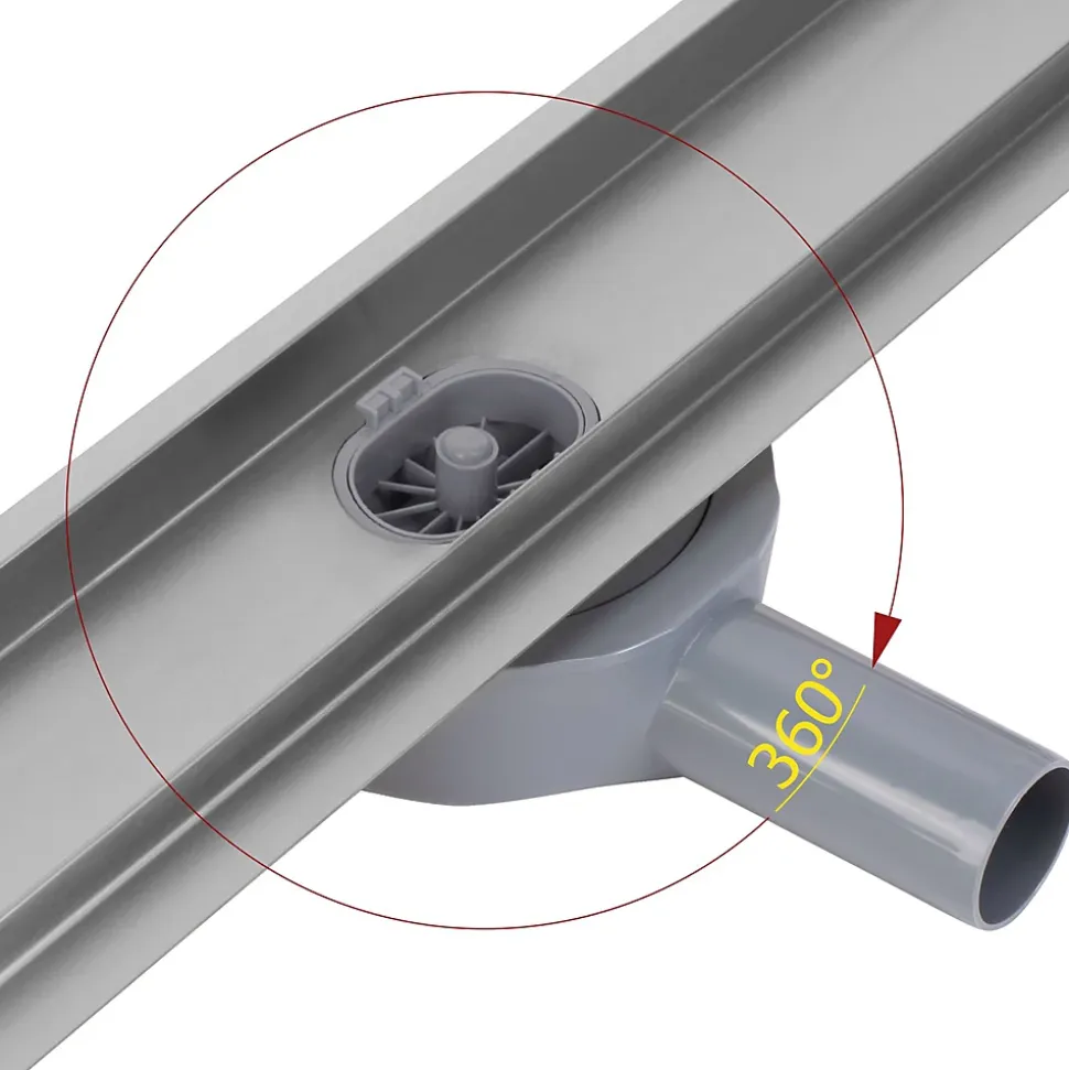 Drain Linéaire Rea Neox Pro 90 Brush Steel