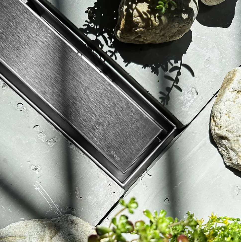 Drain Linéaire Rea Neox Pro 90 Brush Steel