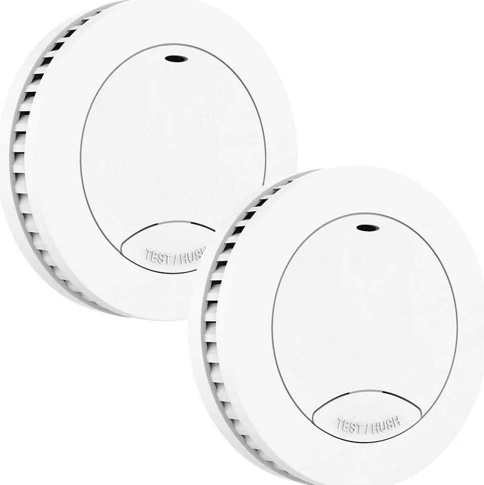 Détecteur de fumée Aroha Safety Pro Mini - Batterie 10 ans - Détecteur de fumée - Alarme incendie - 2 pièces