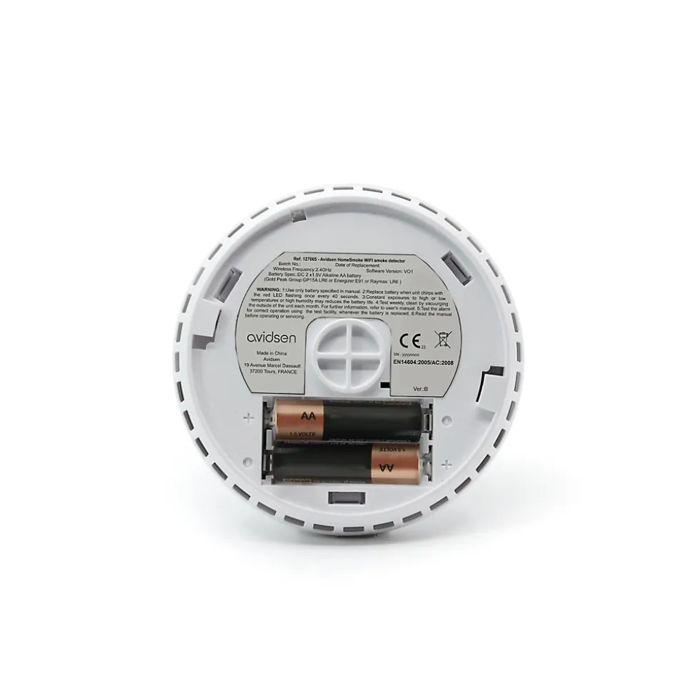 Détecteur de fumée connecté wifi HomeSmoke - Avidsen - 127065