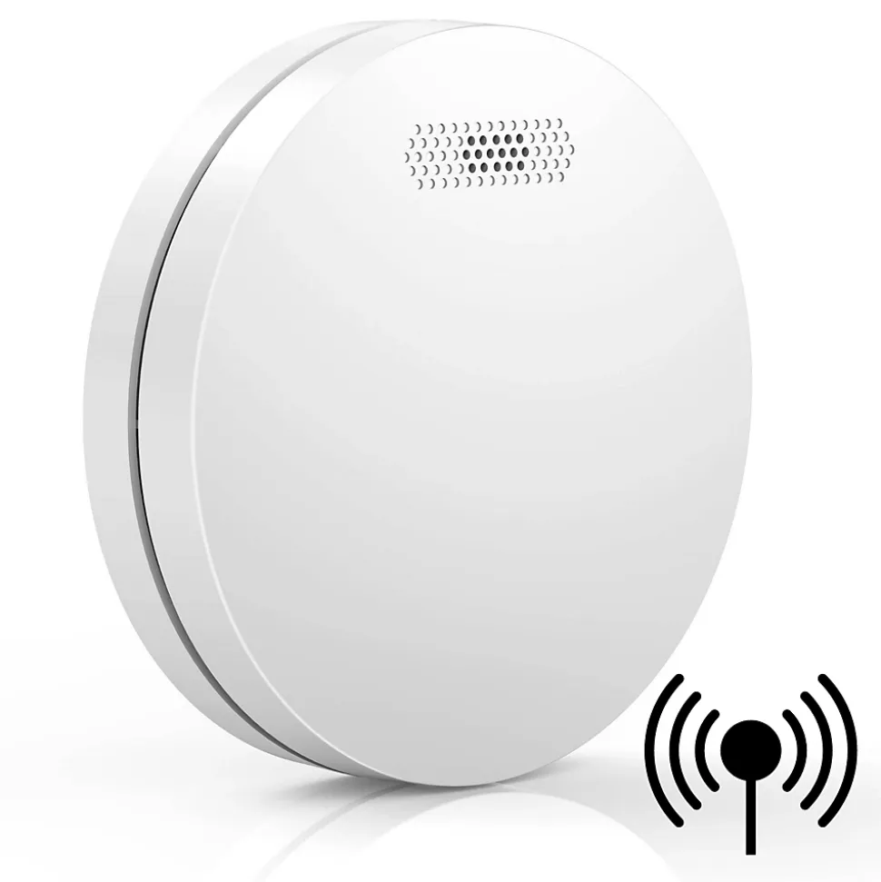 Détecteur de fumée connectable Aroha Link - Batterie 10 ans - Capteur de fumée interconnecté - Alarme incendie