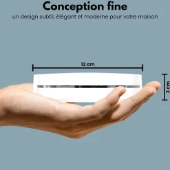 Détecteur de fumée connectable Aroha Link - Batterie 10 ans - Capteur de fumée interconnecté - Alarme incendie - 3 pièces