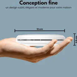 Détecteur de fumée et de monoxyde de carbone Aroha Safety Pro Sleep Line - Batterie 10 ans - Alarme incendie et de CO - 5 pièces