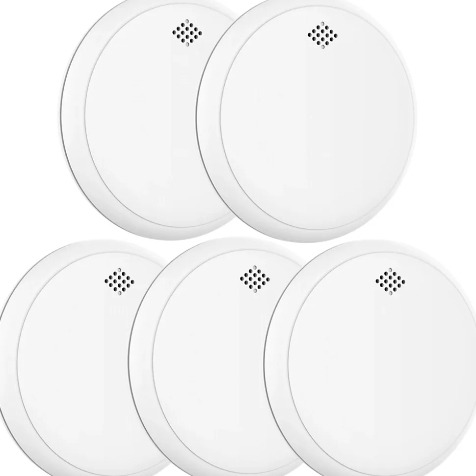 Détecteur de fumée et de monoxyde de carbone Aroha Safety Pro Sleep Line - Batterie 10 ans - Alarme incendie et de CO - 5 pièces