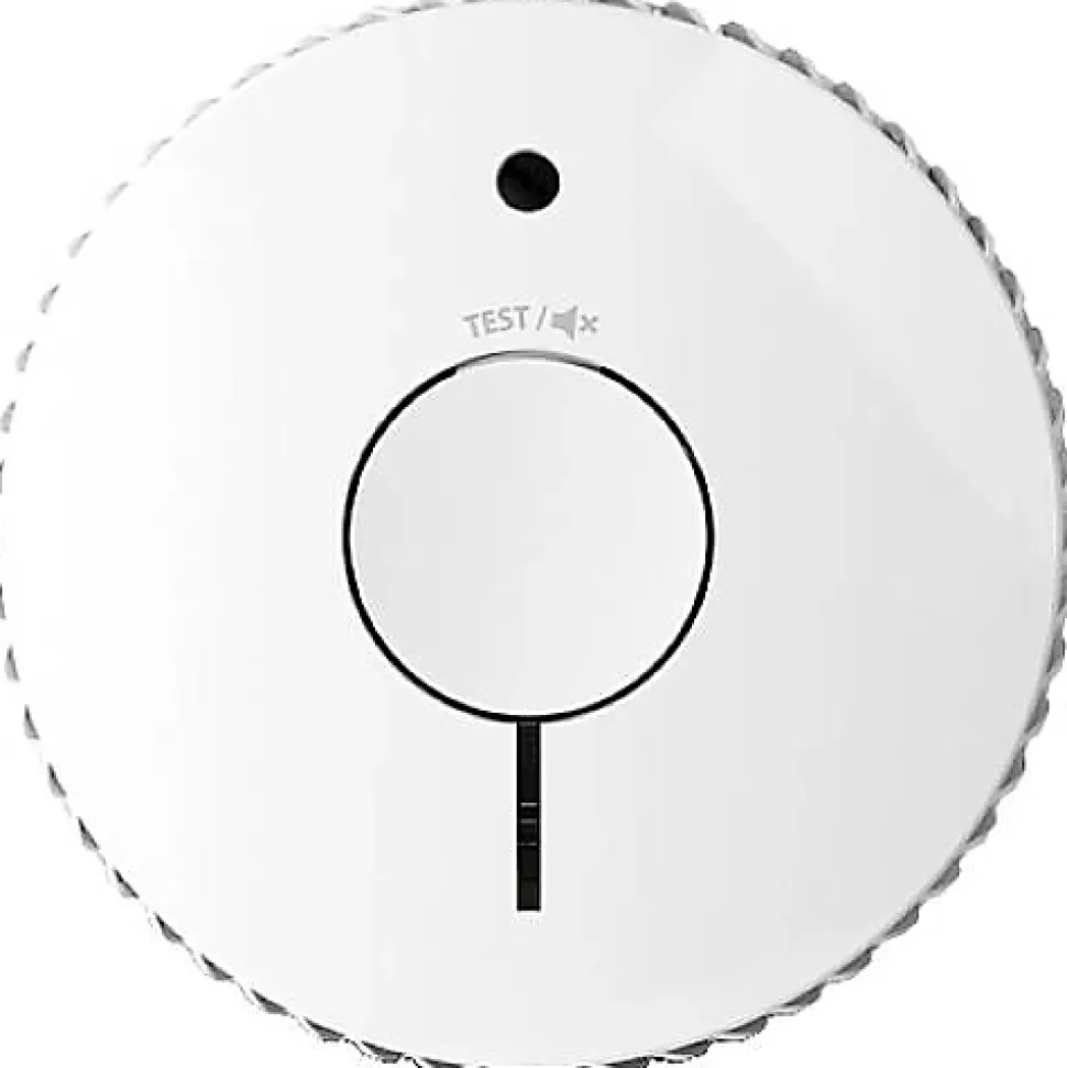 Détecteur de fumée FireAngel FA-6115-INT à piles, capteur optique, alarme 85 dB, livré avec 2 piles AA et fixations.