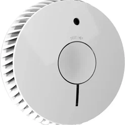 Détecteur de fumée FireAngel FA-6115-INT à piles, capteur optique, alarme 85 dB, livré avec 2 piles AA et fixations.