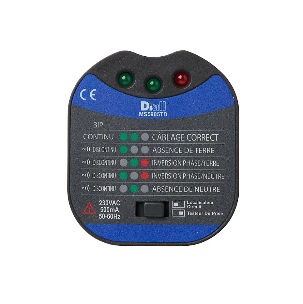 Détecteur de fusible Diall - max 230V bleu et noir