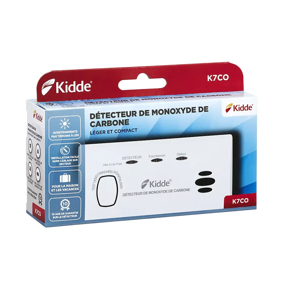 Détecteur de monoxyde de carbone KIDDE 7CO