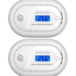 Détecteur de monoxyde de carbone Aroha Safety Pro - Batterie 10 ans - Alarme de CO portable, capteur de CO - 2 pièces