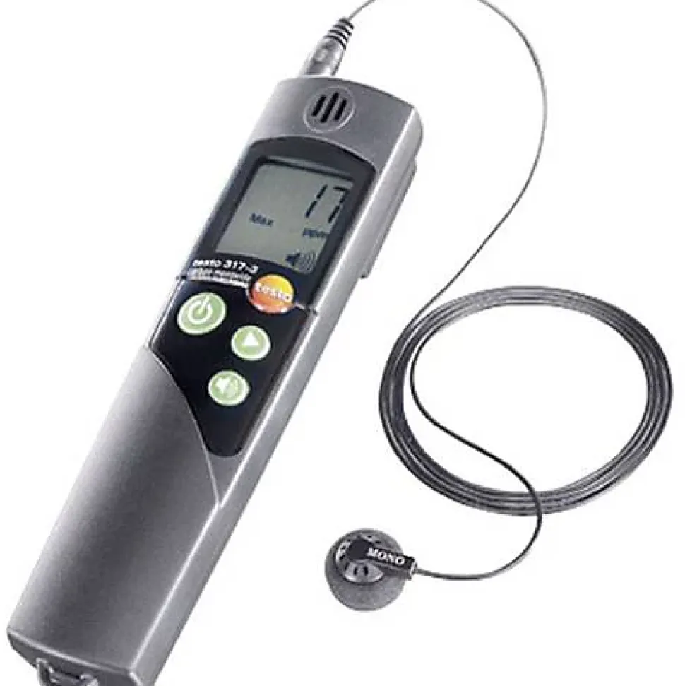 Détecteur de monoxyde de carbone testo 317-3 - mesure 0 à 1999 ppm, alarme réglable, prêt à l'emploi
