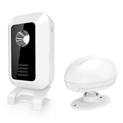 Détecteur de mouvement alarme d'entrée sonnerie sans fil magasin buzzer détecteur 120db alarme de sécurité avec 60 sonneries