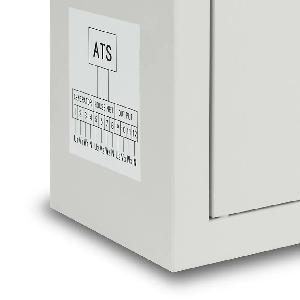 EBERTH ATS commutateur de transfert automatique 3 phases jusqu'à 10kW, 400V tension de service, câble de commande 1,5m ATS inclus
