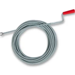 EBERTH Spirale de nettoyage de tuyaux 10m de long et 9mm de diamètre pour tuyaux à partir de 40mm tête en forme de griffe de 20mm