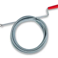 EBERTH Spirale de nettoyage de tuyaux 5m de long et 9mm de diamètre pour tuyaux à partir de 40mm tête en forme de griffe de 20mm