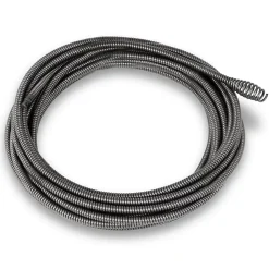 EBERTH Spirale 7,6m Pièce de Rechange pour Nettoyeur de Tuyaux, Boring Bulb Cutter Tête, Diamètre 11mm, tuyaux diamètre 2-5cm
