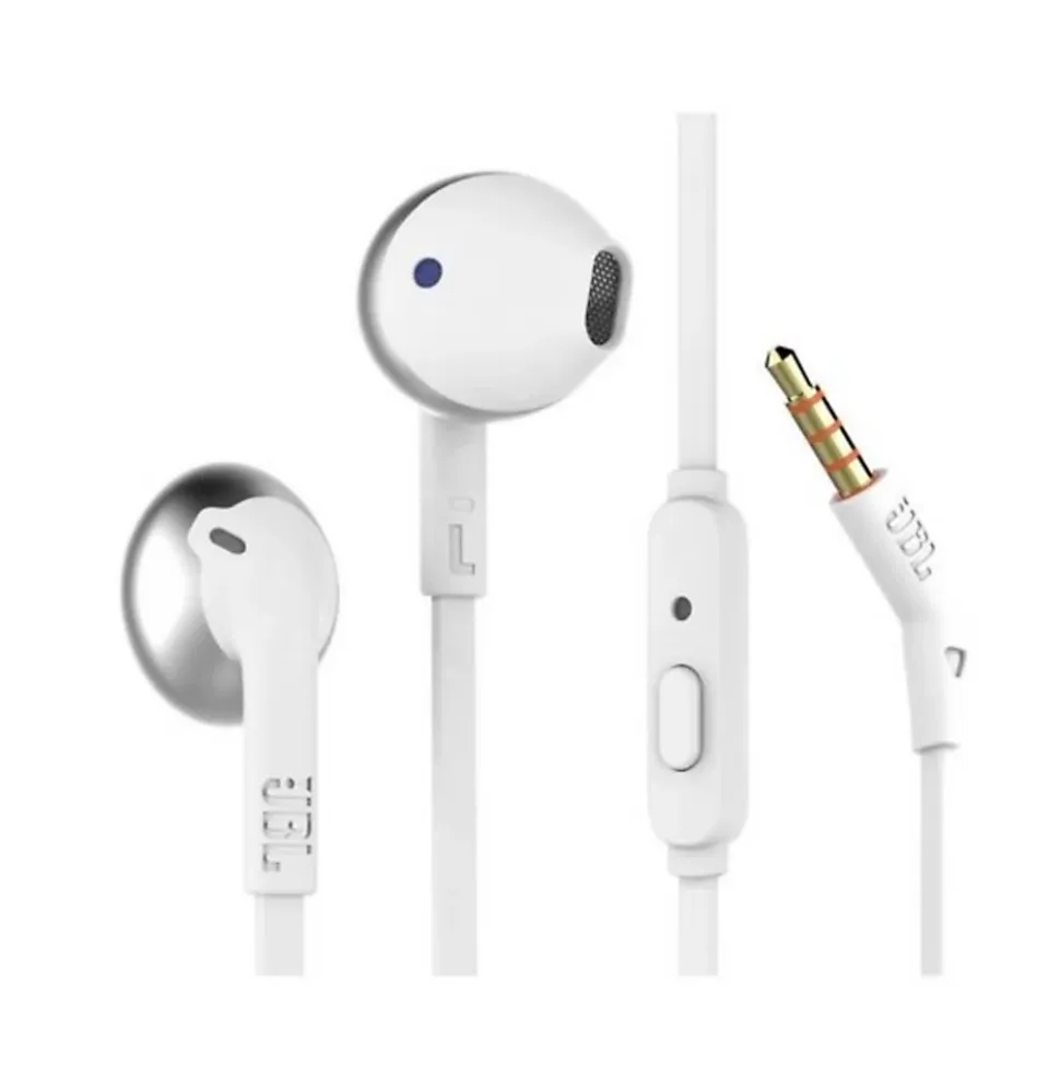 Ecouteurs Bluetooth JBL T205 chrome avec microphone