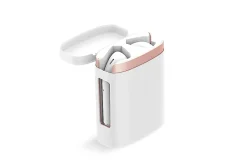 Ecouteurs connectés Bluetooth boîtier rose