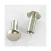 Ecrou Relieur Tête bombée M4X12 4X14 Laiton chrome - 1 pièce